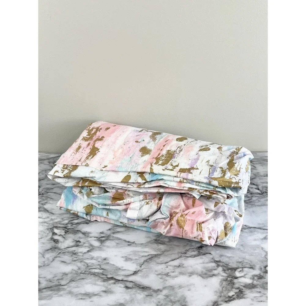 POTTERY BARN Teen Skylar Metallic Duvet Cover Full/Queen